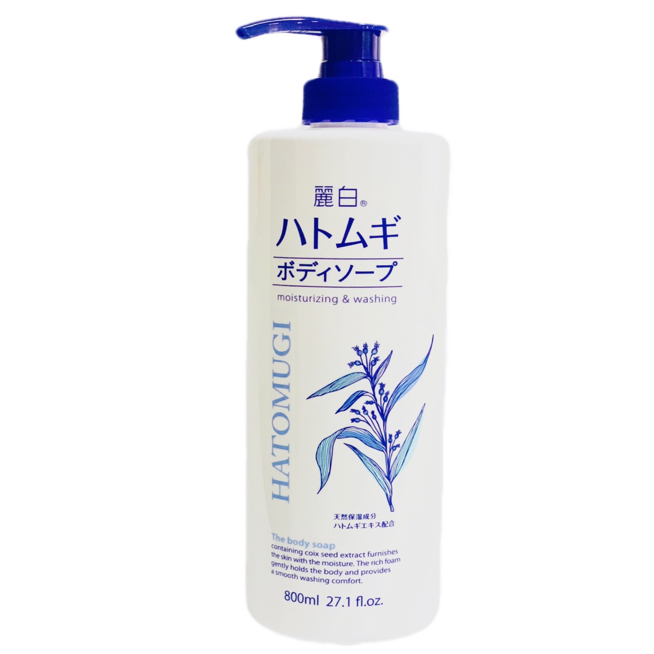 Sữa Tắm Hatomugi Trắng Sáng Da Từ Hạt Ý Dĩ (Chai 800mL)