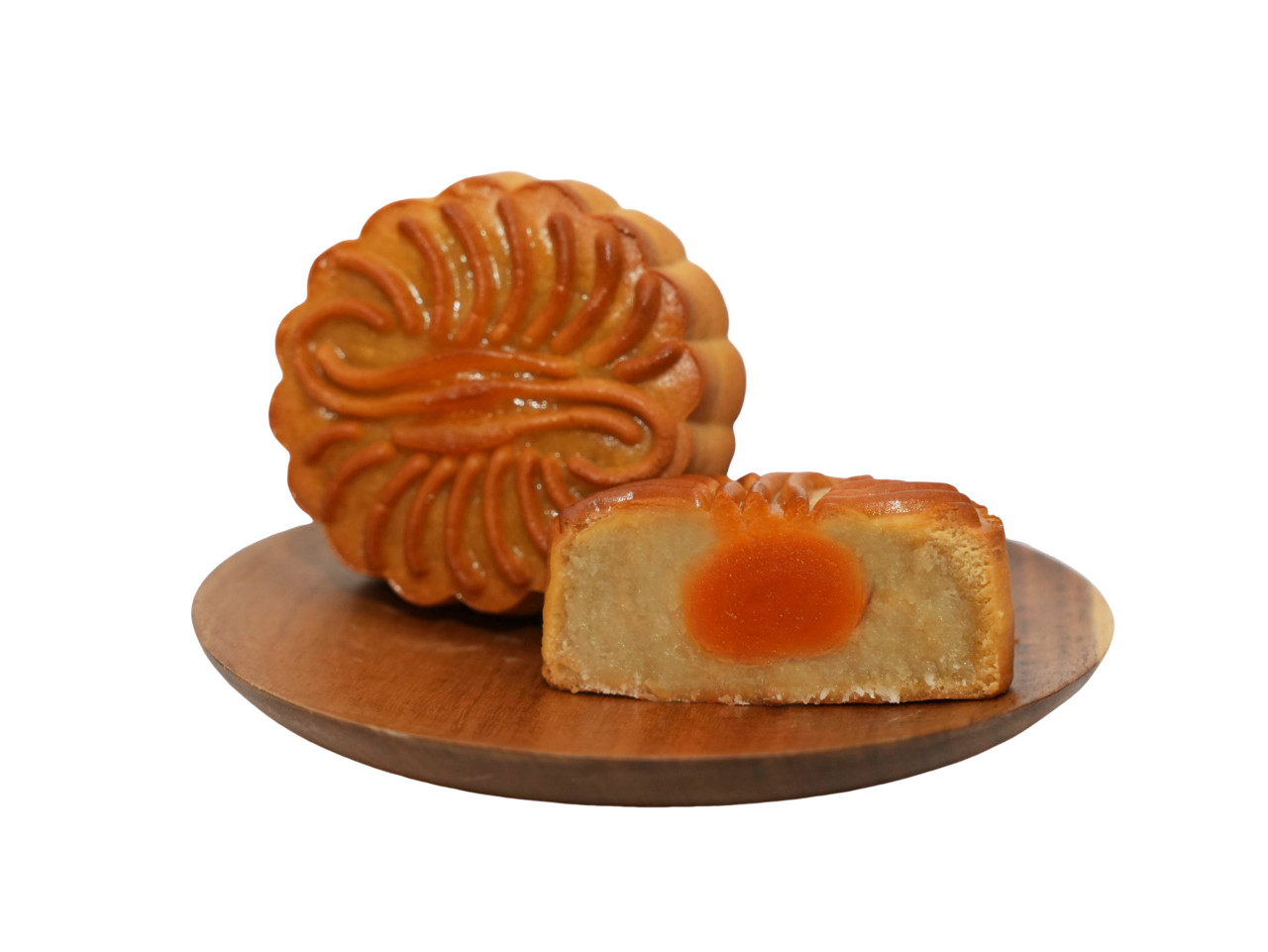 Bánh trung thu ăn kiêng, ít ngọt Sầu Riêng Dừa Tươi Đặc Biệt (1 trứng muối) Nonglamfood 150g | Quà tặng healthy ý nghĩa