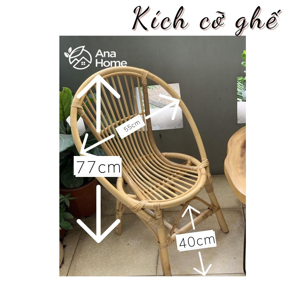 Ghế Mây thư giãn Cao Cấp, kiểu dáng gọn nhẹ, đẹp không tì vết, phù hợp làm quán Cafe, ban công Khách sạn, Homestay