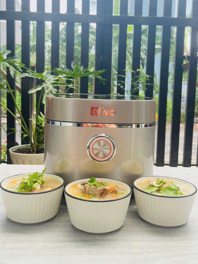 [Hàng chính hãng] Nồi cơm điện Olivo RC86 - Chính hãng -  Lòng Nồi INOX 304 Chống Dính Tự Nhiên, Nấu Cơm Ngon, Thiết Kế Tinh Tế, Sang Trọng