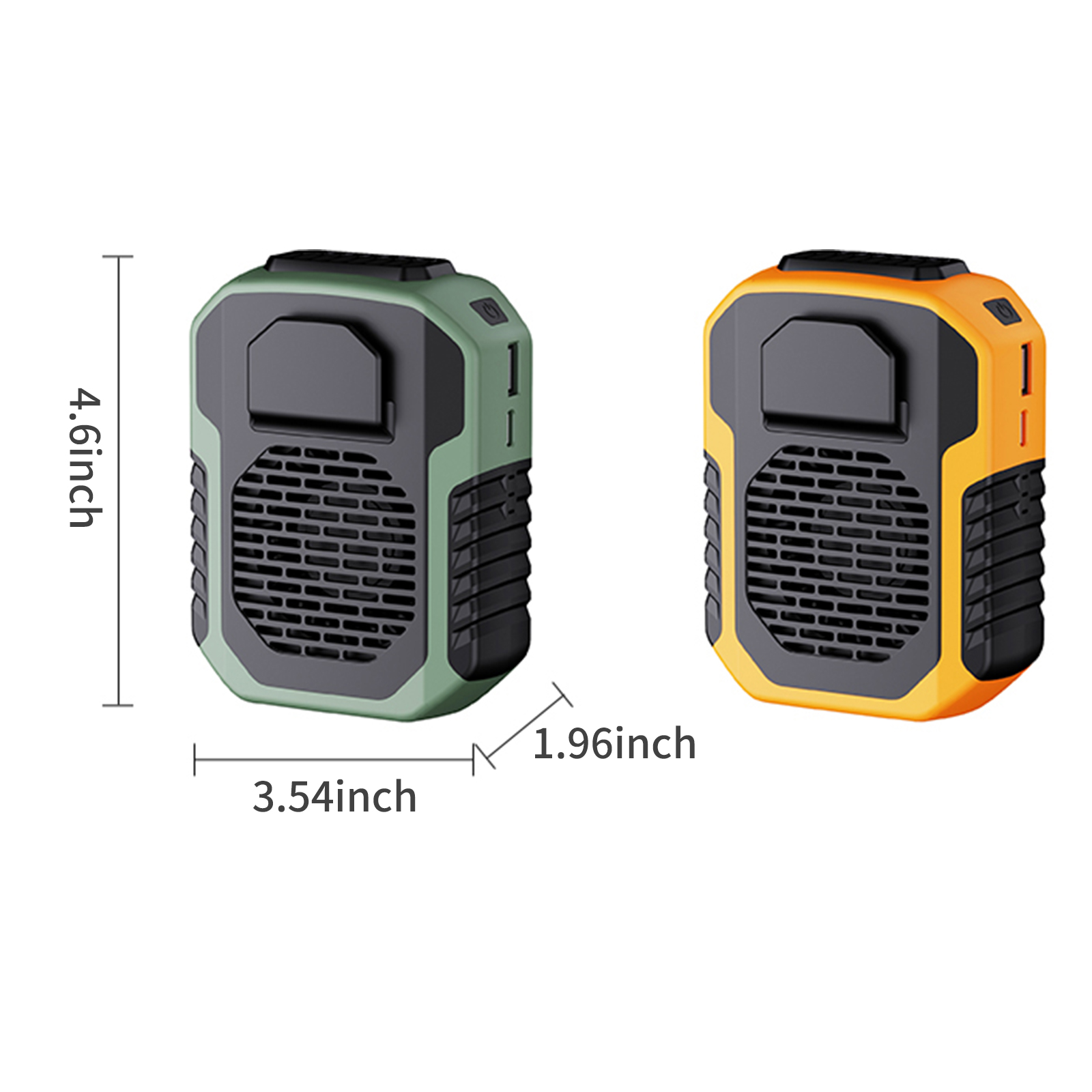 Quạt Kẹp Eo Đeo Cổ Nhỏ Với 3 Tốc Độ Kiêm Pin Sạc Dự Phòng 6000Mah