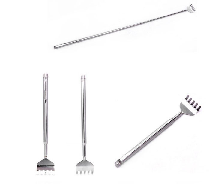 Cây gãi lưng inox thu gọn kéo dài 54cm có móc treo siêu tiện