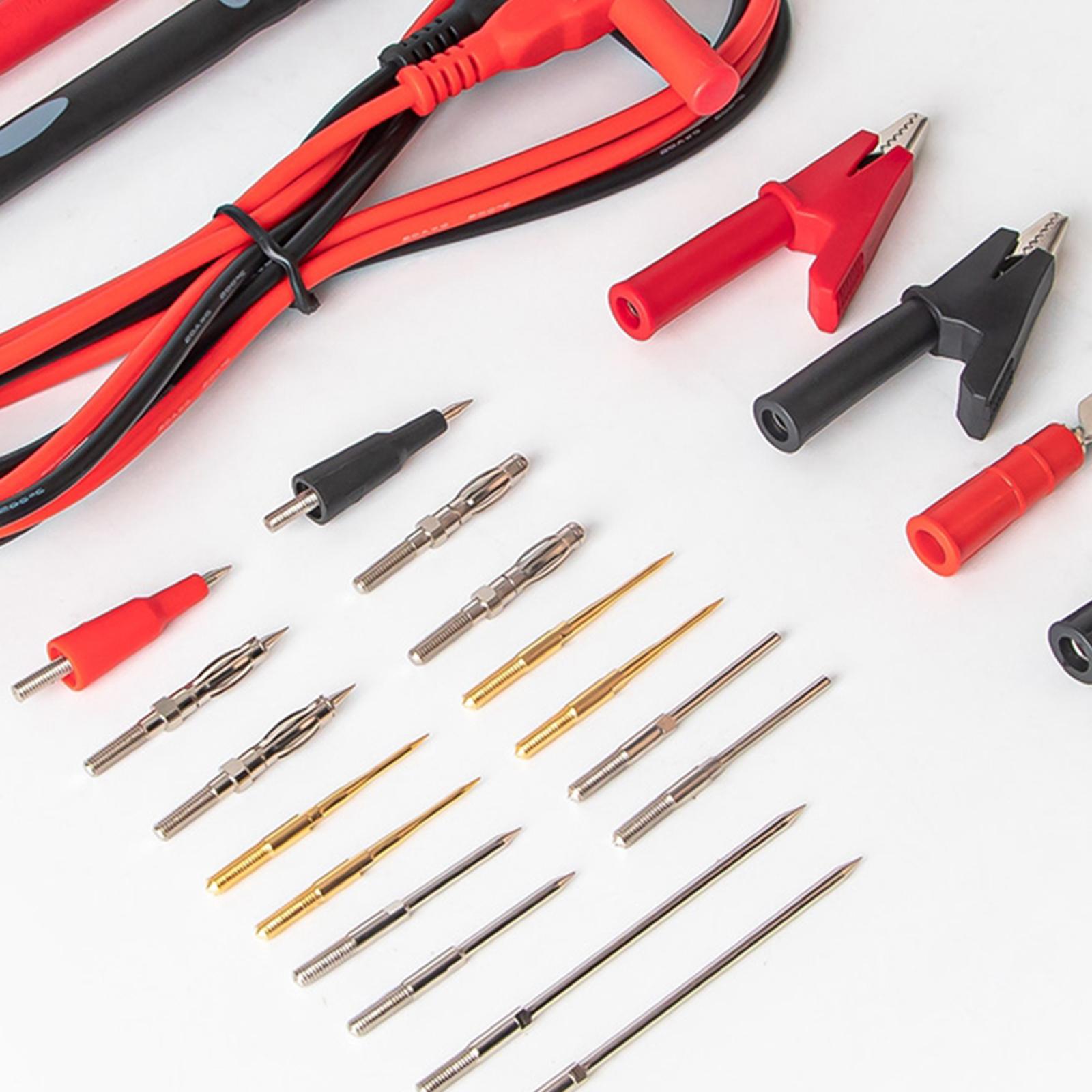 22 in 1 Electronic Test Leads Kit, Digital Multimeter Leads, with Alligator Clips ,Replaceable Probes Tips ,Accs Kit for Digital Multi Meter