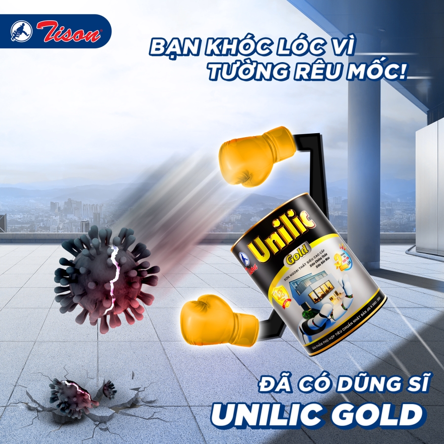 Sơn ngoại thất Unilic Gold siêu chống thấm