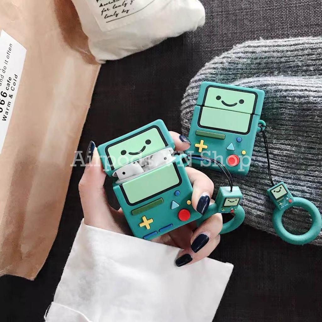 Bao Case Ốp dành cho airpod 1/2, Airpods Pro máy chơi game xanh lá cây silicon cao cấp