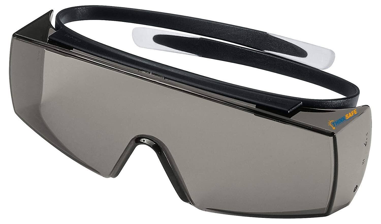 Kính bảo hộ Uvex Super OTG kính chống bụi có thể đeo cùng kính cận, chống hơi nước, ngăn chặn tia UV (màu đen), mã 9169081