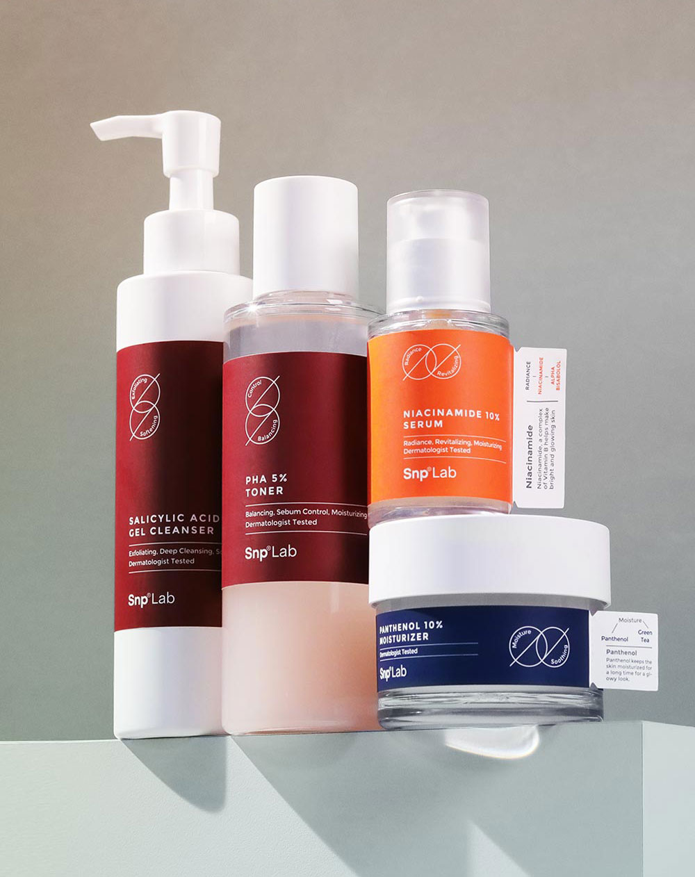 Gel rửa mặt cho da nhạy cảm, da mụn SNP LAB+ SALICYLIC ACID GEL CLEANSER 150ml