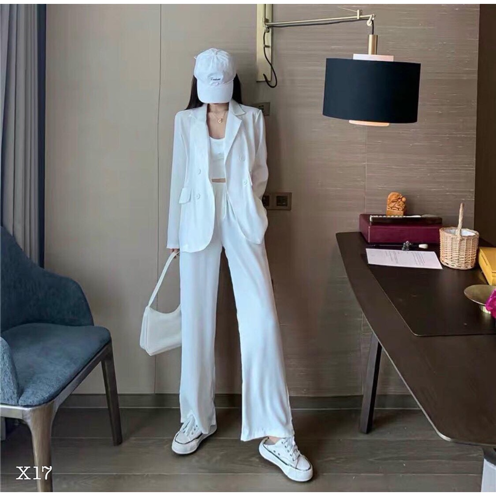 SET VEST 2 MÓN & QUẦN ỐNG RỘNG - HẬU NGUYỄN STORE