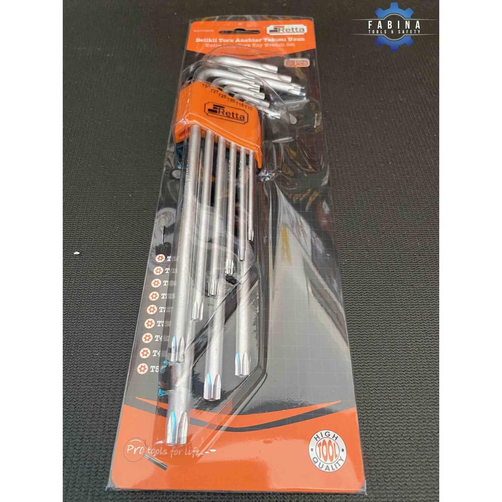 BỘ LỤC GIÁC ĐẦU SAO LỖ GIỮA DÀI 9 PCS RETTA - RAT0905