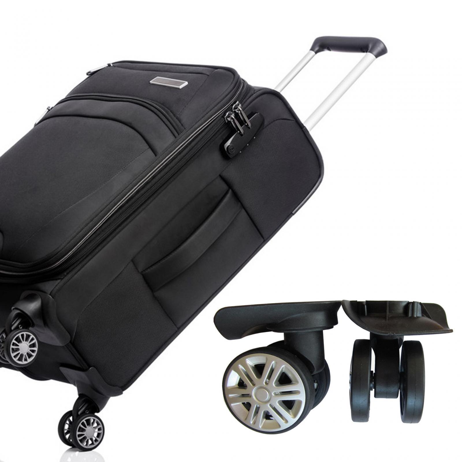 2 Pieces Suitcase Wheels Luggage Suitcase Casters Double Row Wheel Quiet Replacement Luggage Suitcase Wheels for Bags Luggage Box Repair