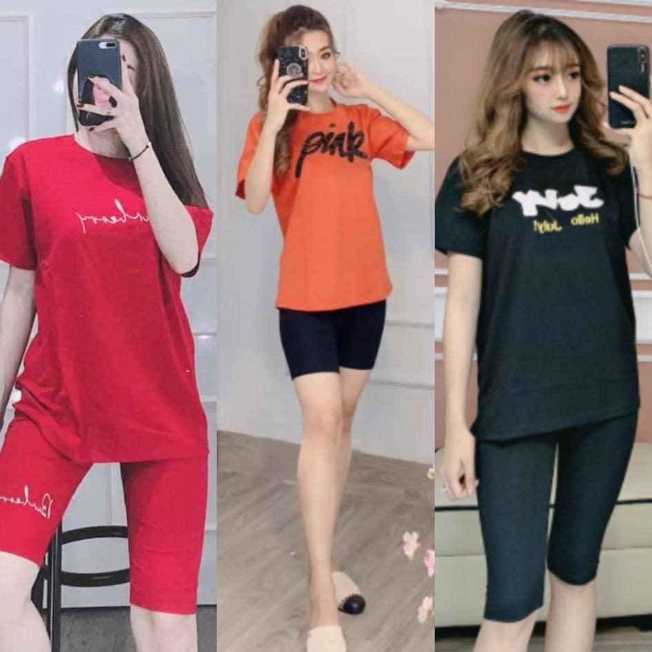 Bộ thun cotton Lững dễ thương - 63kg trở xuống