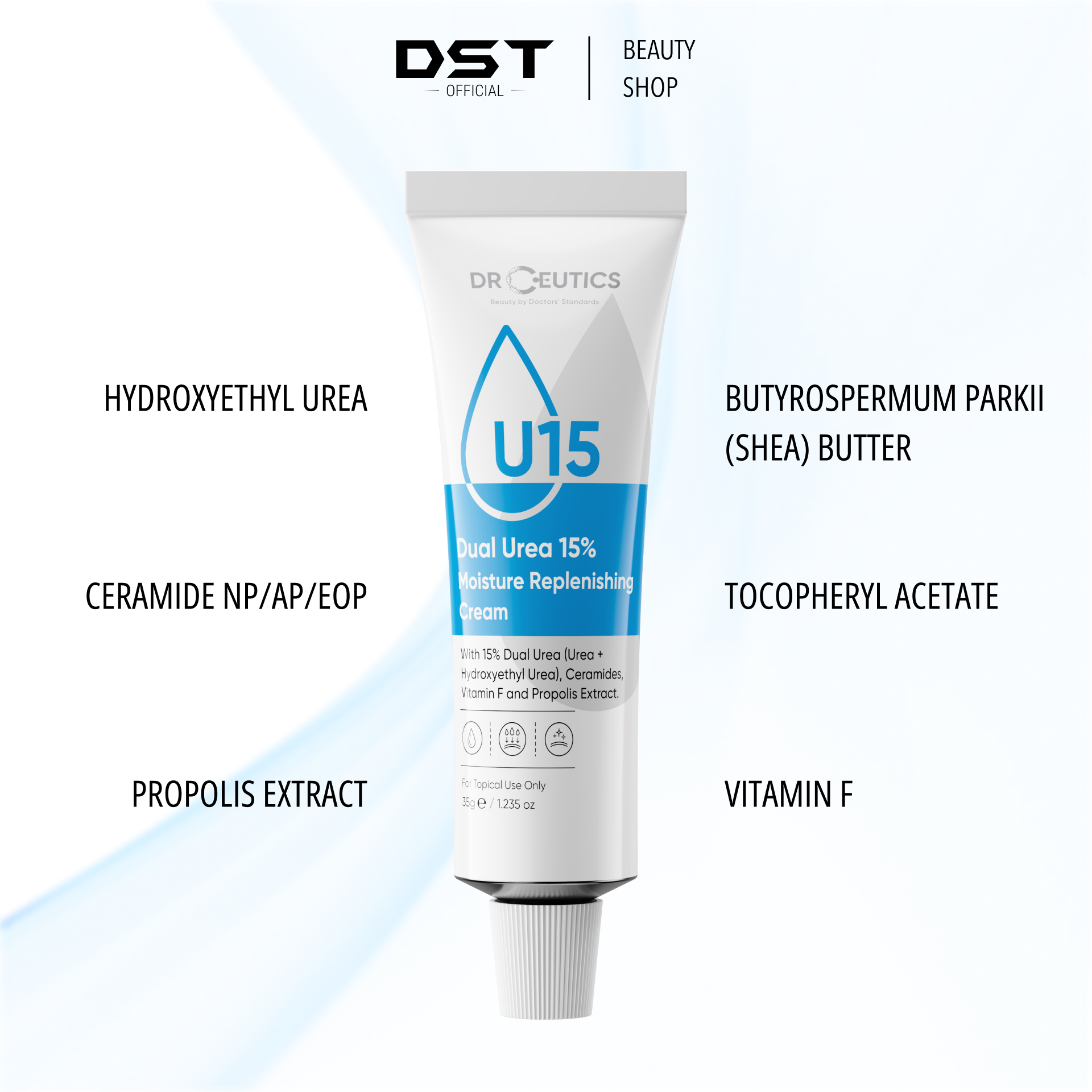 DRCEUTICS Kem Dưỡng Ẩm Và Phục Hồi Da Dual Urea 15% Moisture Replenishing Cream