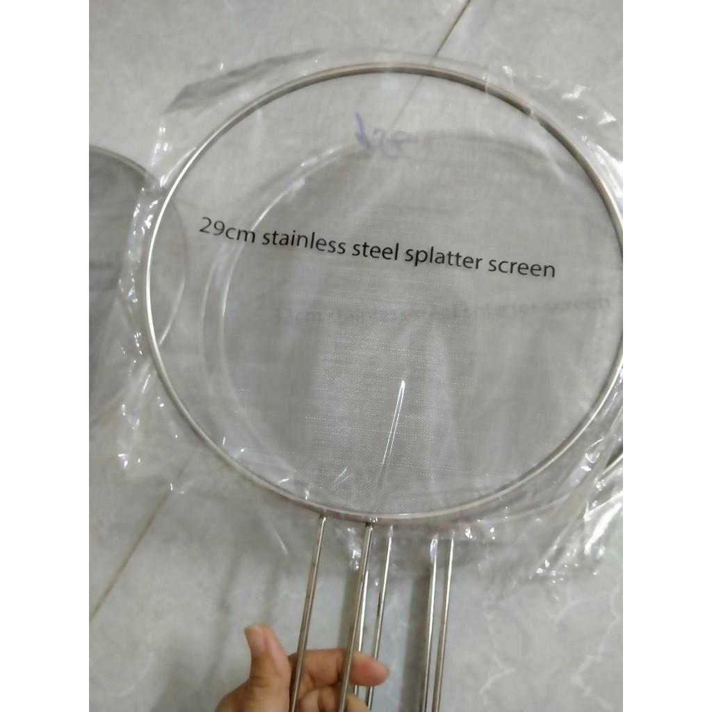 Nắp vung chắn dầu mỡ có cán 29cm