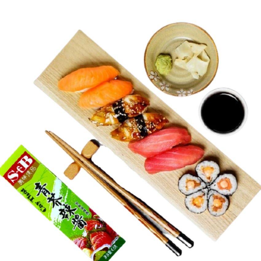 [Date 06/2024] Mù Tạt Tươi Wasabi S&B 43g - Mù Tạt S&B dùng ăn sushi