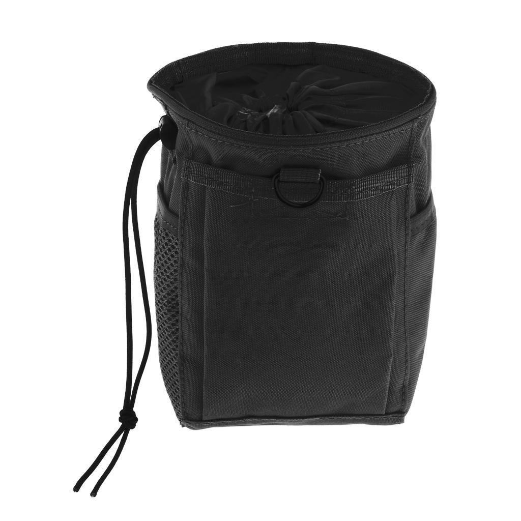 Drawstring Camping Bag Outdoor Recycling Organizer Storage Pouch Black