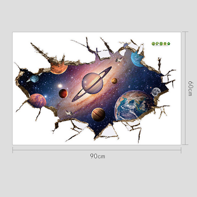 Galaxy - Decal 3D hình dán trang trí 60x90cm