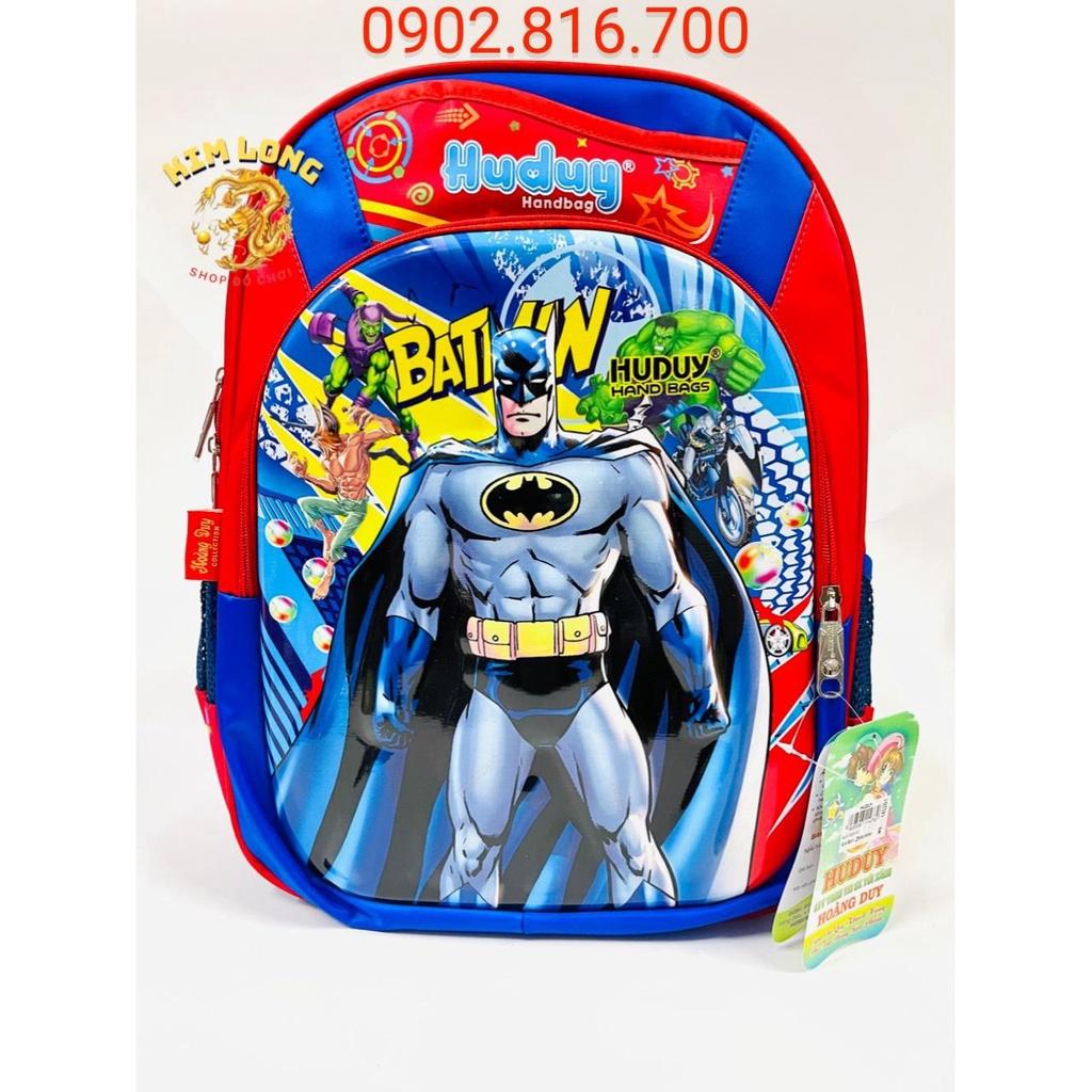 Balo đi học cho bé trai cấp 1 tiểu học Lớp 1 2 3 4 5 hình siêu nhân Batman