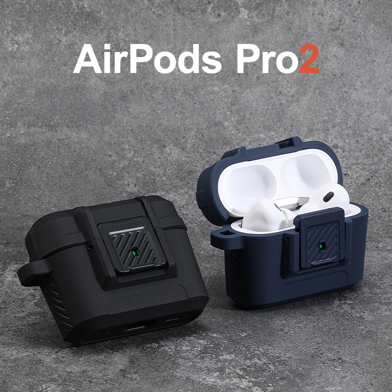 Bao Case Ốp Terra Guard Có Khóa Chống Thất Lạc Rơi Tai Nghe cho Airpods Pro 2 - Hàng Chính Hãng