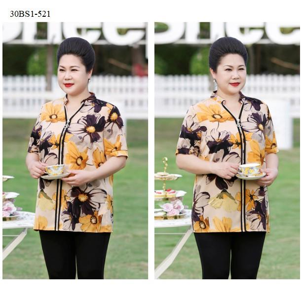 Áo hoa bigsize cho người lớn tuổi (Weighty Look) - BS1-521