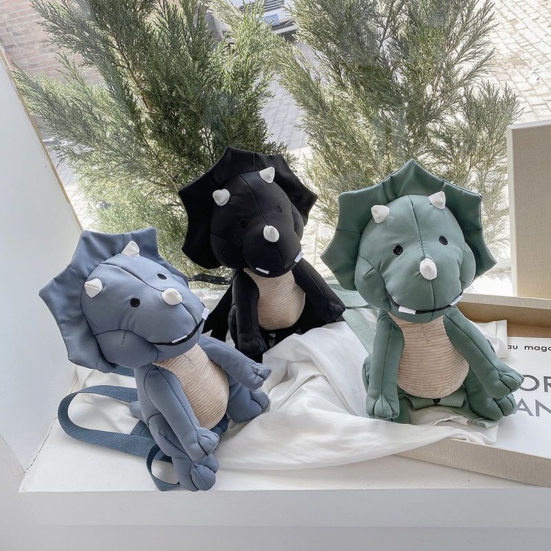 2021 Mới 3D Khủng Long Ba Lô Sáng Tạo Thời Trang Cha Mẹ-Con Ba Lô Bé Gái Dễ Thương Hoạt Hình Hình Khủng Long Túi Chống Nước Kid Túi