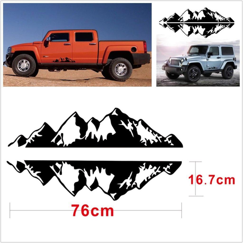 Auto Body Side Stripes Vinyl Graphics  Sticker Decal