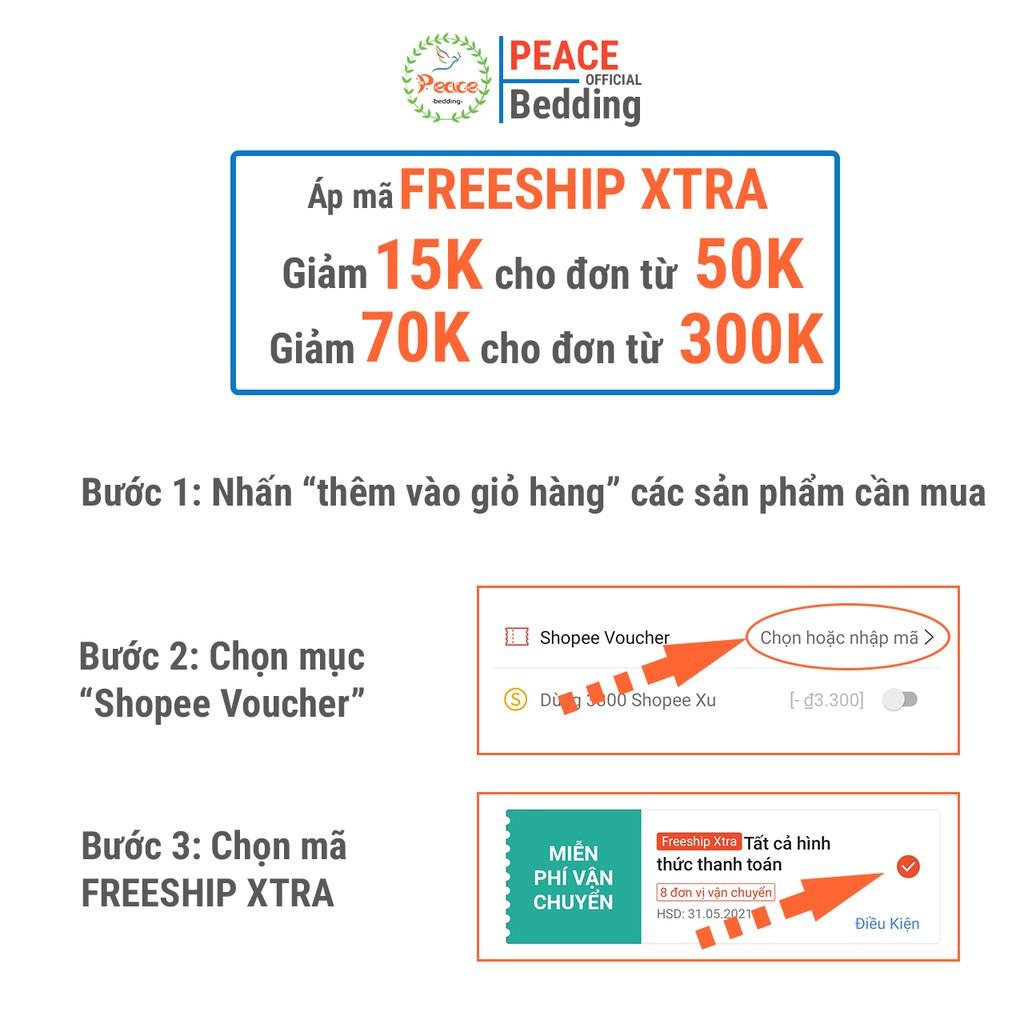 Vỏ Gối Ôm Kích Thước 35x100cm Peace Bedding Official Mềm Mịn Thấm Hút Mồ Hôi Họa Tiết Đa Dạng Phong Phú