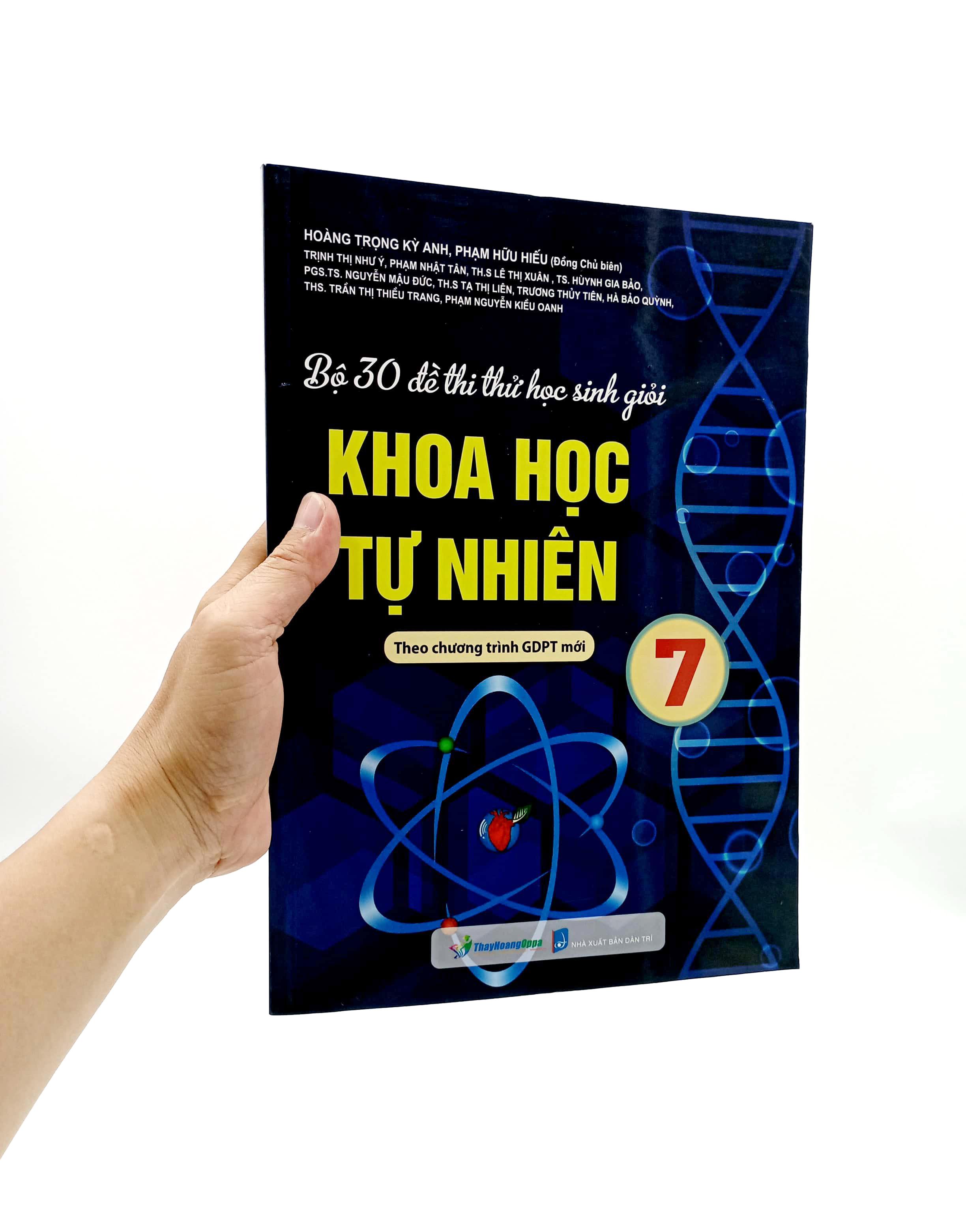 Bộ 30 Đề Thi Thử Học Sinh Giỏi Khoa Học Tự Nhiên 7 (Theo Chương Trình Giáo Dục Phổ Thông Mới)