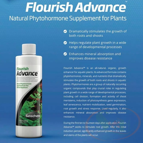 Phân nước Seachem Flourish Advance 100ml, 250ml, 500ml kích rễ dưỡng thân chồi cây thủy sinh