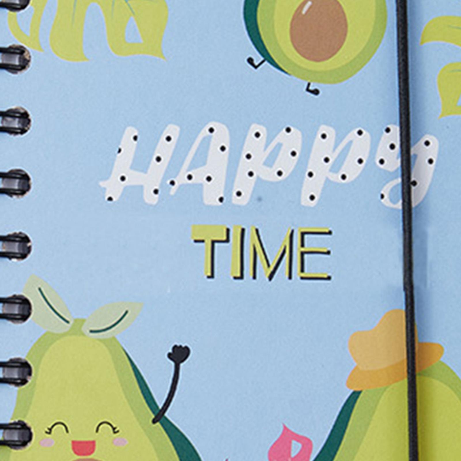 Spiral Bound Notebook, Colorful Spiral Bound Ruled Notebook, for School Supplies Office