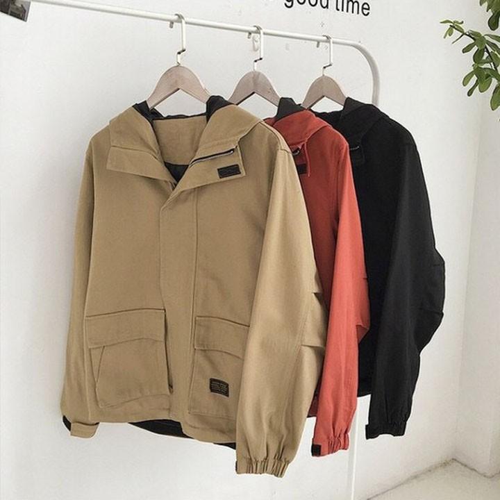 Áo Khoác Kaki Túi Hộp 3 Màu