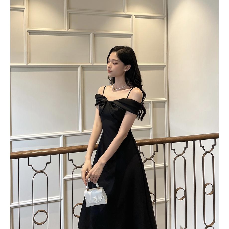 BBSTORE'S Đầm Xòe Dự Tiệc Trễ Vai Dự Tiệc Sang Trọng -D1207