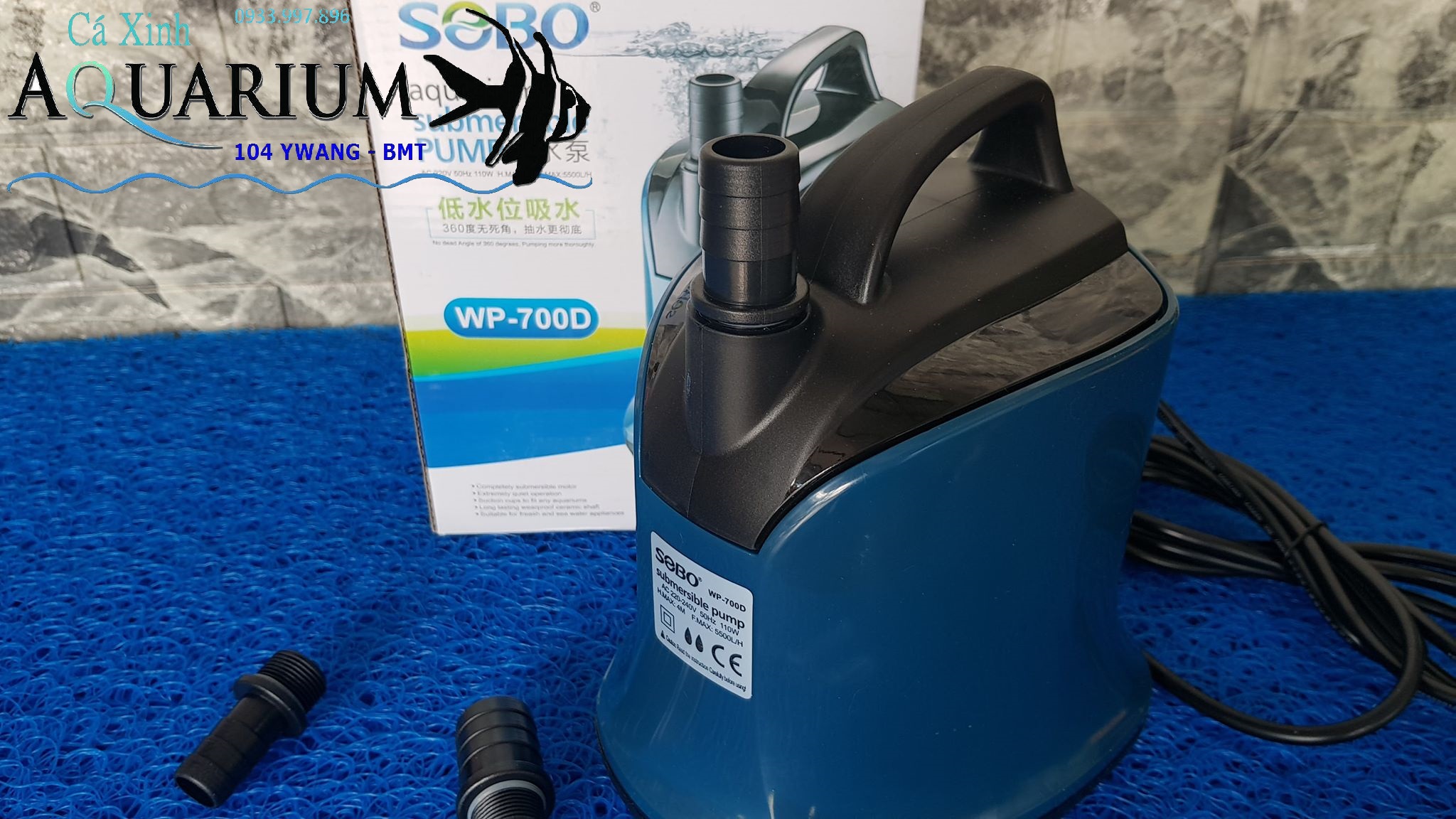 SOBO WP - 700D Máy bơm chìm hút đáy hồ cá