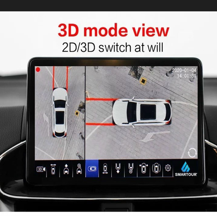 Camera hành trình 360 độ cao cấp chuẩn AHD dành cho tất cả các loại xe ô tô - Hàng chính hãng