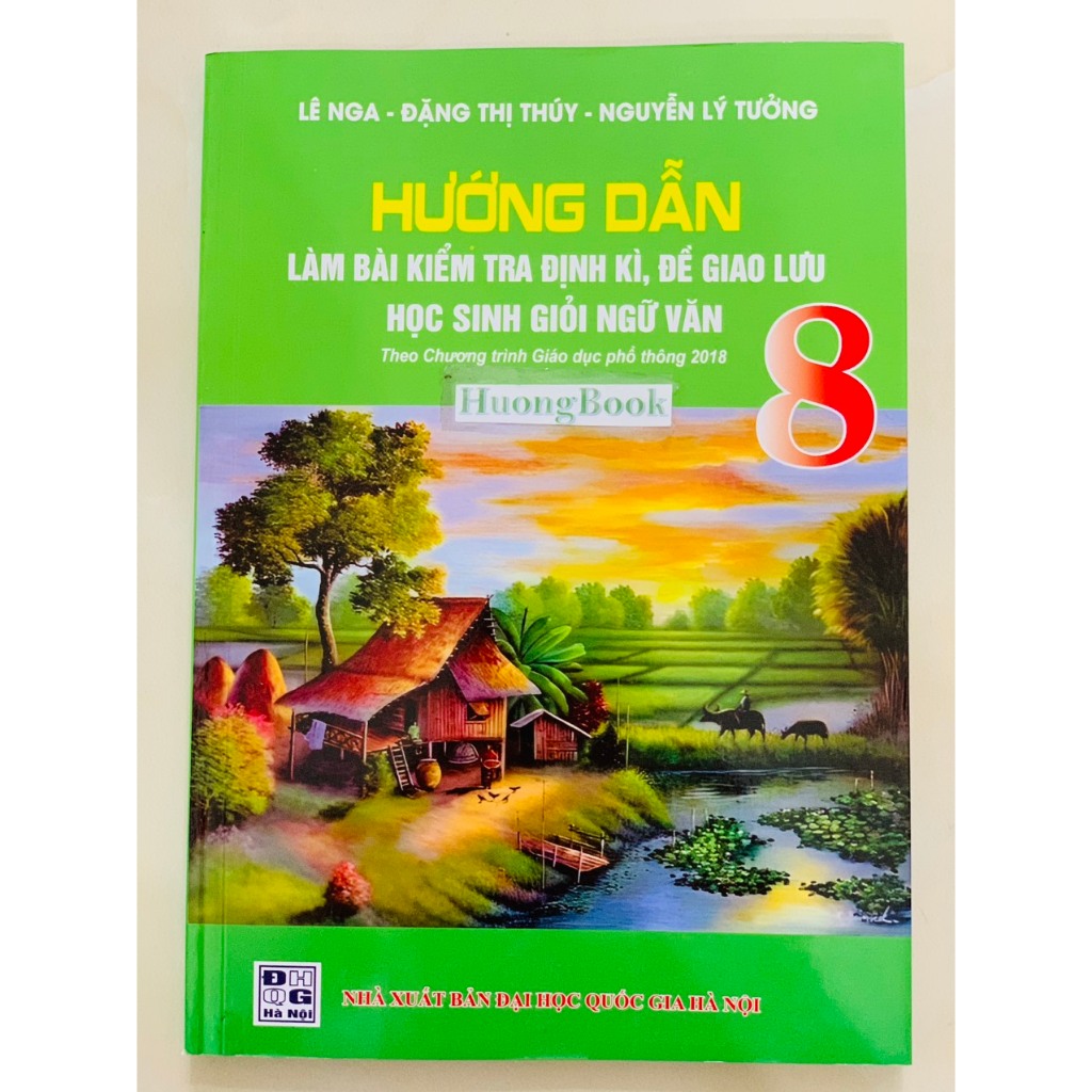 Sách - Combo 2 cuốn Hướng dẫn làm bài kiểm tra định kì + Hướng dẫn làm các dạng bài văn lớp 8  - 2023