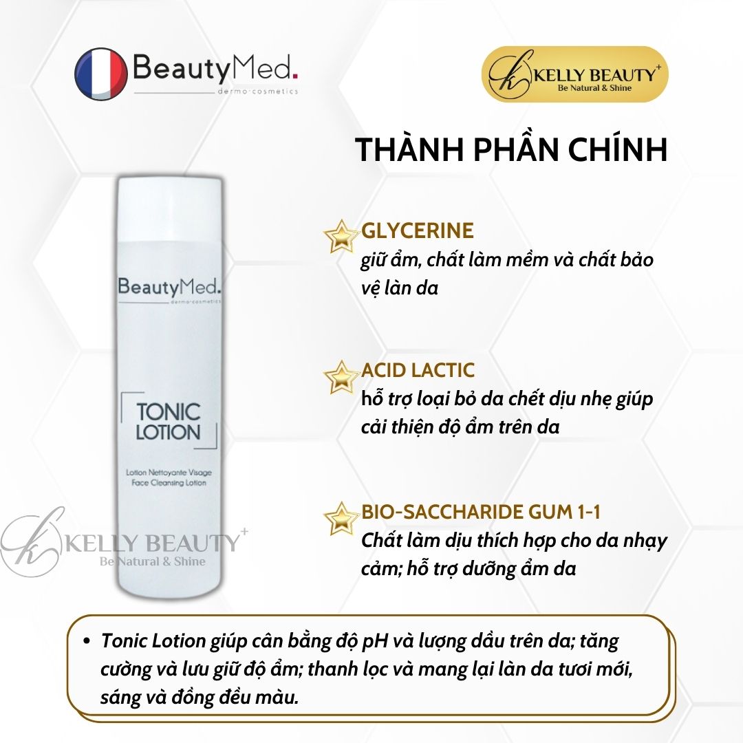 Toner Cân Bằng Cho Da Khô, Nhạy Cảm BeautyMed Tonic Lotion | Kelly Beauty