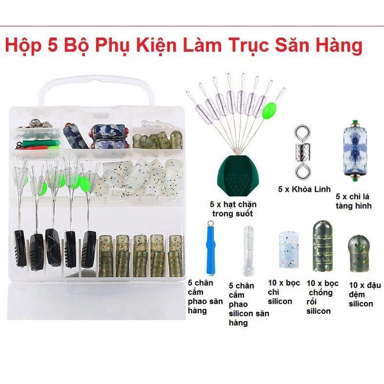 1 Hộp Gồm 5 Bộ Làm Trục Câu Đài Săn Hàng Chất Liệu Silicon Cao Cấp