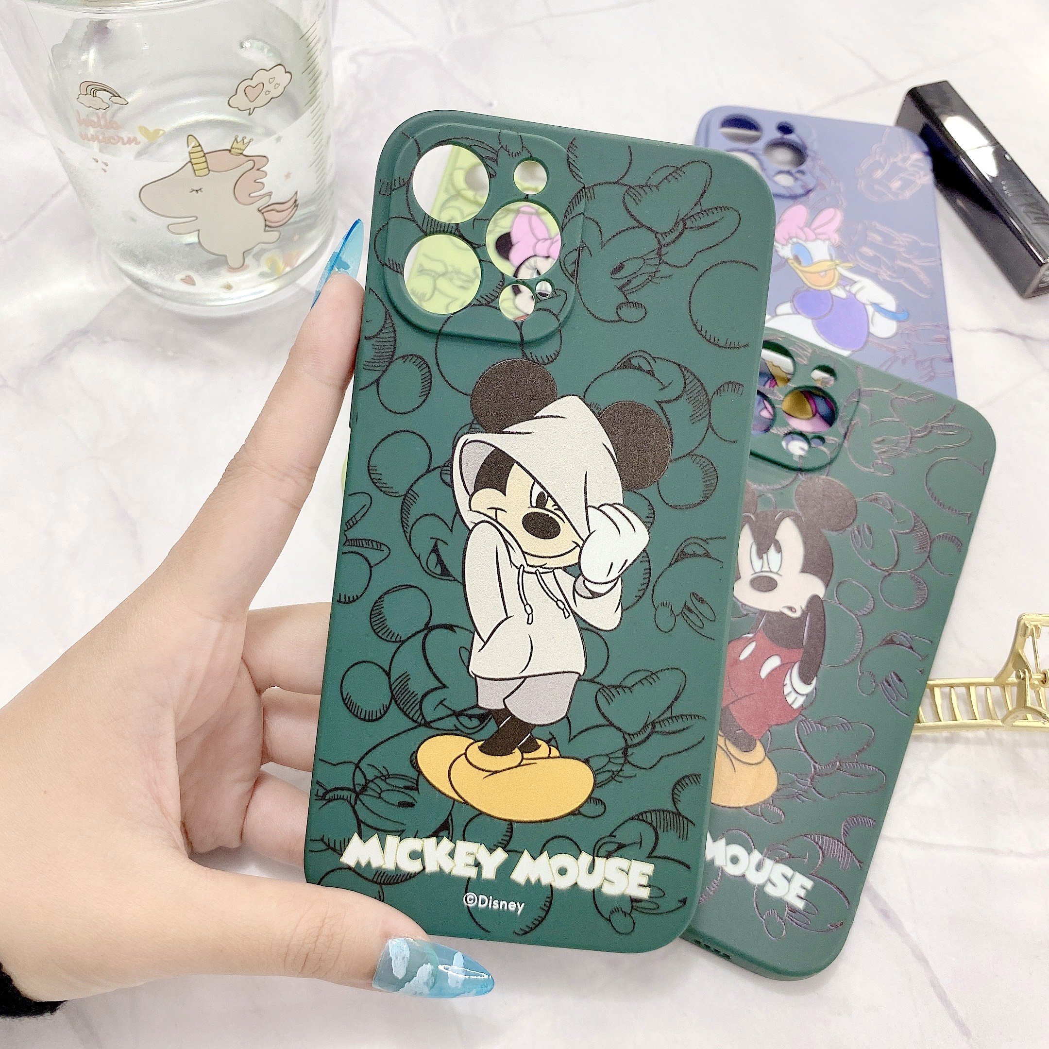 Lưng Case Dẻo Hình Micke.y & Dona.l Ngộ Nghĩnh Chống Trầy Xước Dành Cho Iphone 6/6s Đến 12 ProMax