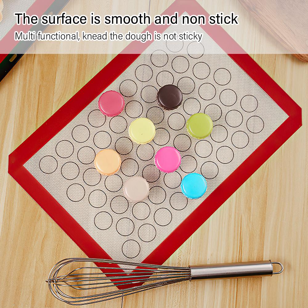 Bộ 2 Giấy Nướng Bánh Không Dính Silicone Mat Nướng Miếng Lót Tấm Lò Nướng Bánh Ngọt Dụng Cụ Silicone Placemat Vật Dụng Nhà Bếp