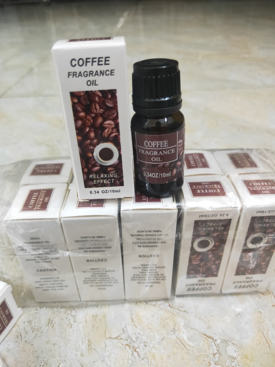 Lọ Tinh Dầu Cafe Fragrance đổ thêm hoặc Xông Làm Thơm, Khử Mùi đặt Xe Ô Tô