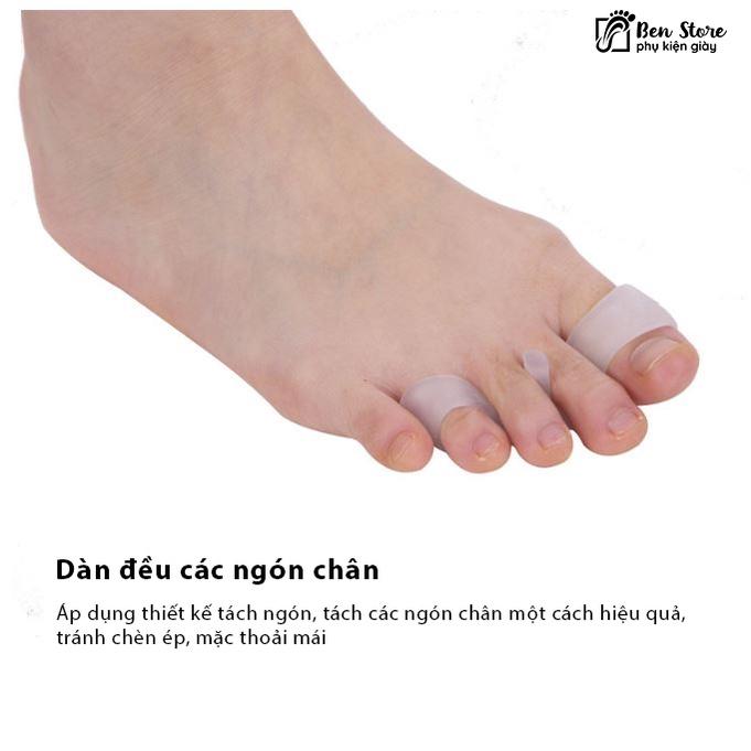 1 cặp Gel Silicone Dụng Cụ Tách Ngón Chân Bunion Dụng Cụ Điều Chỉnh Chứng Vẹo Ngón Chân Chăm Sóc Bàn Chân #sil51