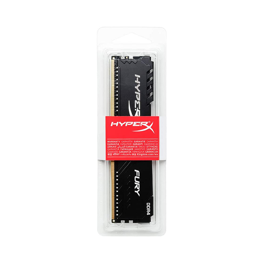 Ram PC Kingston HyperX Fury Black 16GB (1x16GB) Bus 2666 DDR4 CL16 DIMM XMP Non-ECC HX426C16FB3/16 - Hàng Chính Hãng