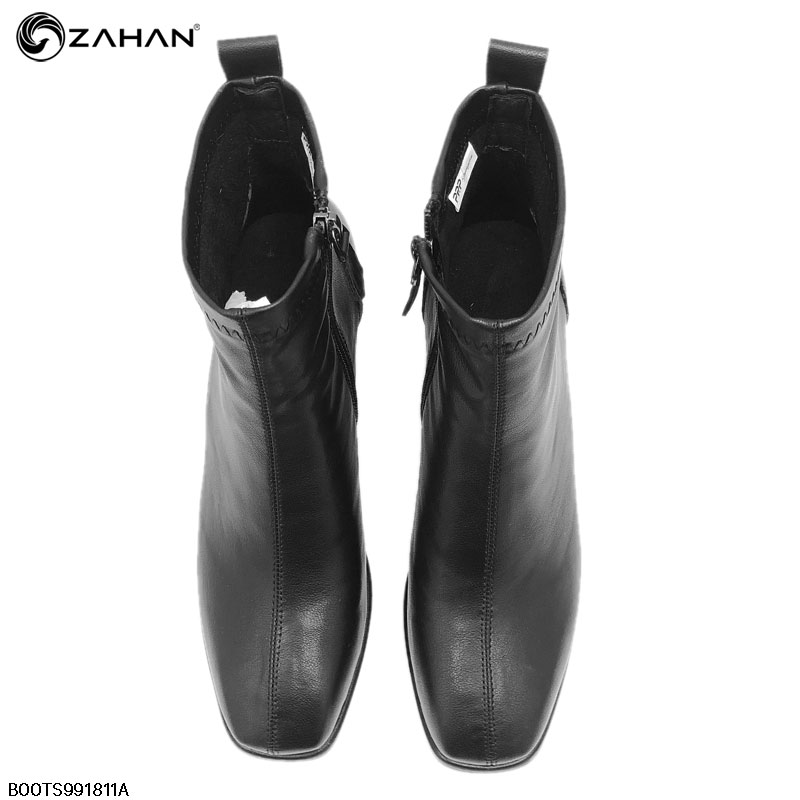 Boots nữ, cổ ngắn, mũi vuông, 6cm BOOTS991811A