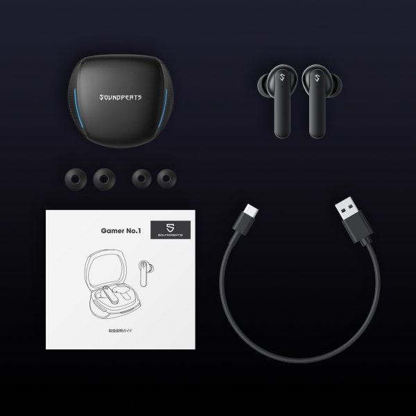 Tai Nghe True Wireless Earbuds SoundPeats Gamer No.1 Smart Touch - Tích Hợp 4 Micro, Kháng Nước IPX4 - Hàng chính hãng
