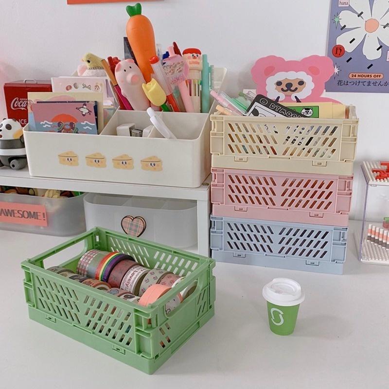 Giỏ đựng mỹ phẩm để bàn Mini đa năng tiện dụng