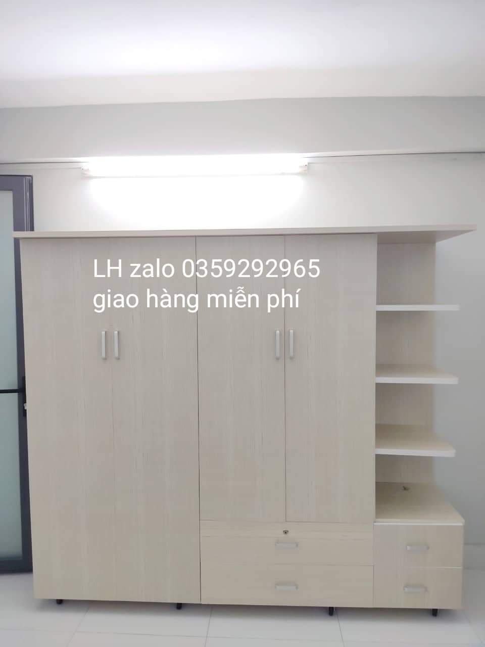 Tủ nhựa đài Loan 4 cánh 1 kệ