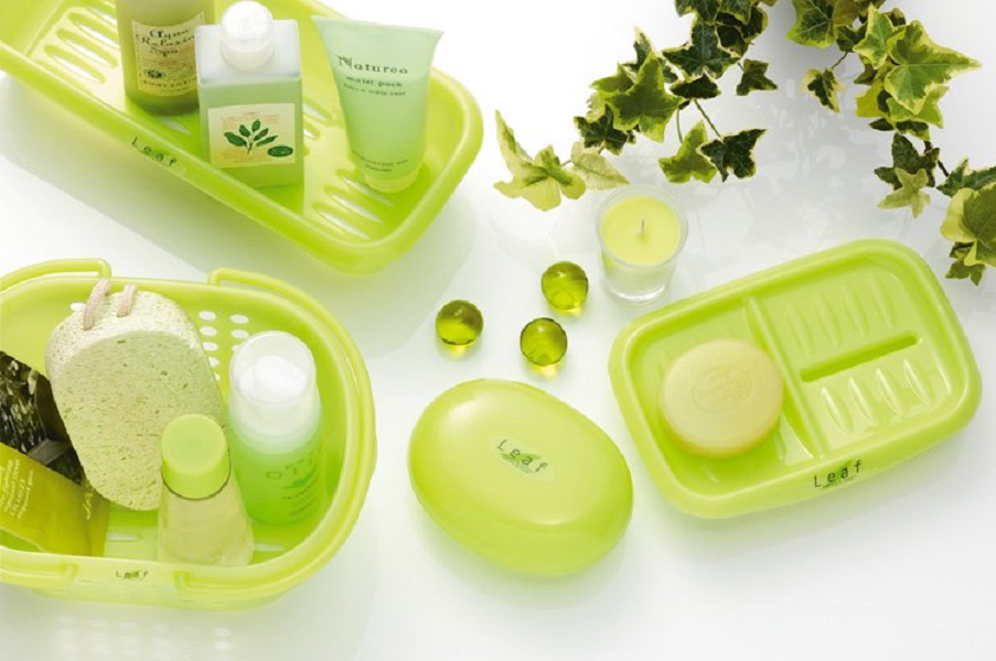 Khay nhựa đựng xà bông cao cấp Leaf - Nội địa Nhật