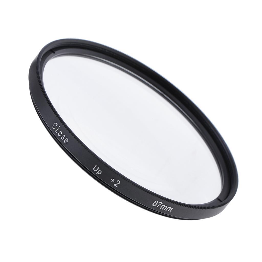 Camera Lens Macro Close Up Effect Filter 67mm +2 for Canon 70-300 17-85mm
