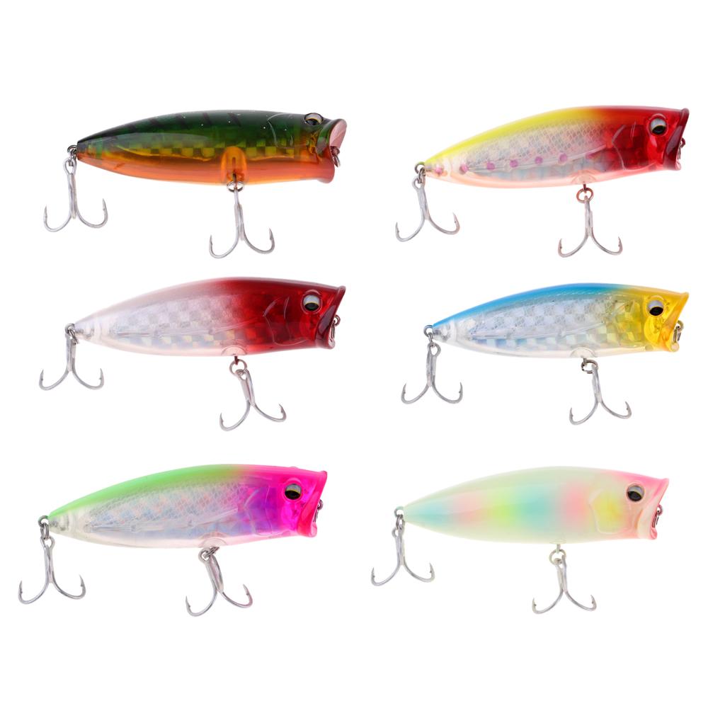 Lifelike Fishing Lure Topwater Floating Hard Bait Balance with Treble Hook