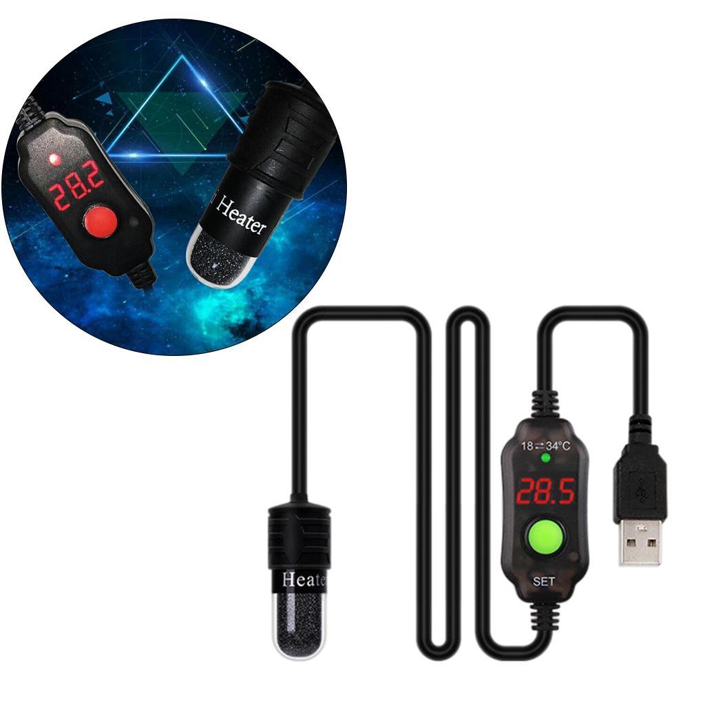 3pcs Mini Aquarium Fish Tank Heater Heating Rod Submersible Thermostat Heater