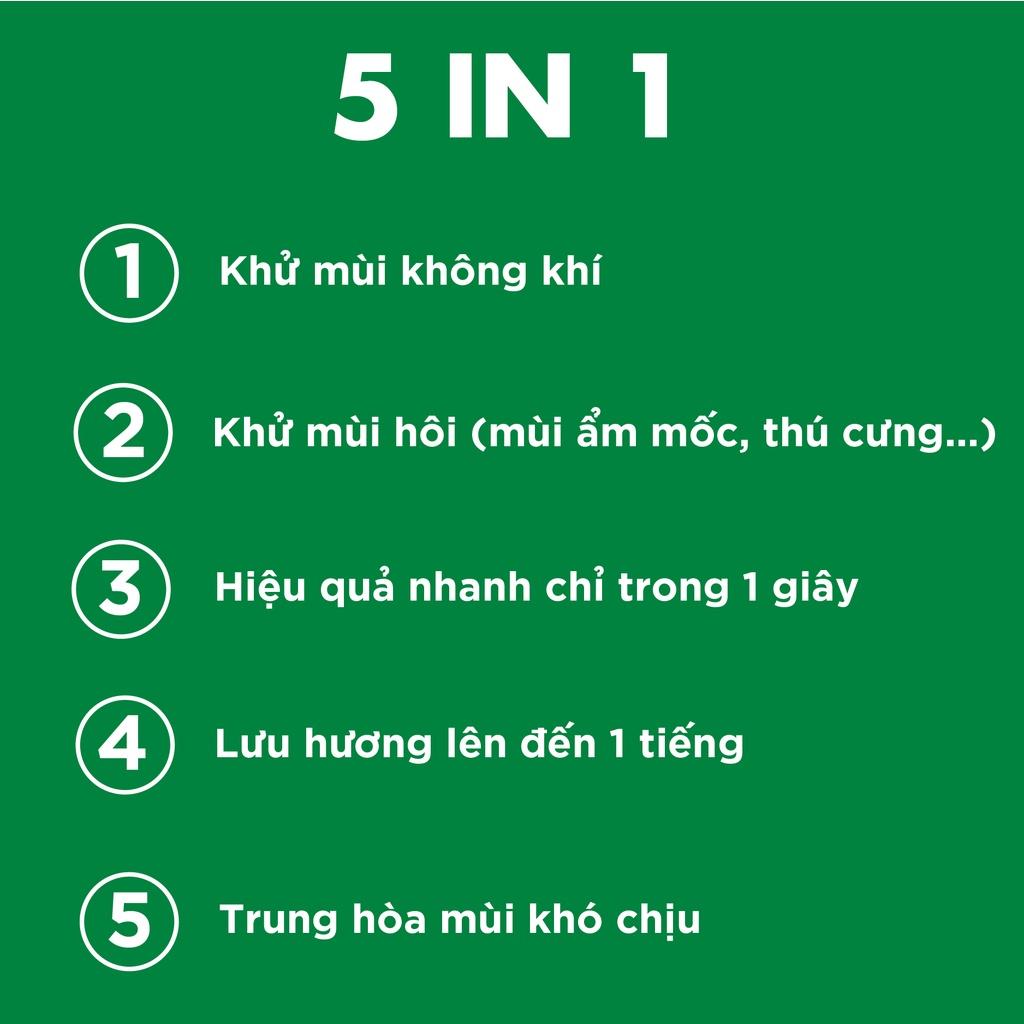 Chai xịt thơm phòng hương cam quýt AIRWICK hương thanh mát, vòi xịt thông minh giúp tỏa hương dễ dàng 300ml